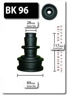 SHAFTEC BK96 Bellow Set, drive shaft